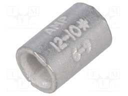 Butt splice; non-insulated; brass; 3÷6mm2; tinned; crimped