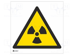 Safety sign; warning; Mat: self-adhesive folie; W: 200mm; H: 200mm