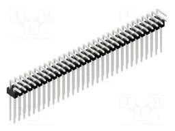 Connector: pin strips; pin header; male; PIN: 62; 2.54mm; THT; 2x31