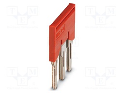 Comb bridge; red; ways: 3; 8mm