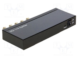 Splitter; Full HD 1080p; black; Input: BNC female,DC socket