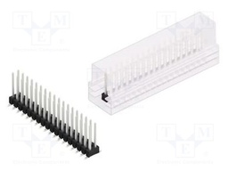 Connector: pin strips; pin header; male; PIN: 36; 2.54mm; SMT; 2x18