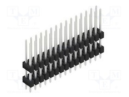 Connector: pin strips; pin header; male; PIN: 30; 2.54mm; THT; 2x15
