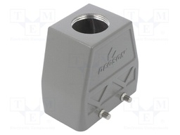 Enclosure: for HDC connectors; size D10B; for cable; straight