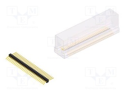 Connector: pin strips; pin header; male; PIN: 30; 1.27mm; SMT; 1x30
