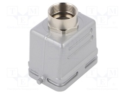 Enclosure: for HDC connectors; C146; size E6; for cable; straight
