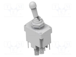Switch: toggle; Pos: 2; DPDT; ON-ON; 15A/115VAC; 20A/28VDC; -55÷85°C