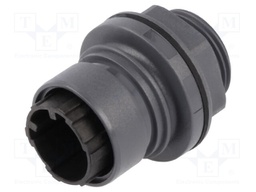 Connector: circular; socket; male; PIN: 2; w/o contacts; UL94V-0