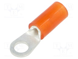 Ring terminal; M3,5; Ø: 3.7mm; 0.5÷1.5mm2; crimped; for cable; red