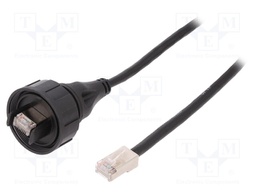 Patch cord; 3m; Buccaneer Ethernet; PIN: 8; gold-plated; 1.5A; IP68