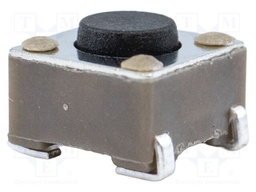 TACTILE SW, SPST, 0.05A, 12VDC, SOLDER