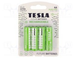 Re-battery: Ni-MH; AA; 1.2V; 2400mAh; blister; 4pcs.