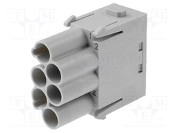 Connector: HAN; module; male; Han Modular E Protected; PIN: 6; 16A