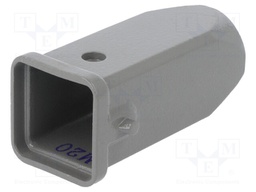 Enclosure: for HDC connectors; size D3A; for cable; for latch