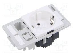 Front plate, number of positions: 8, CAT6A, connection metho