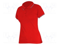 Polo shirt; Size: M; red; women's; 190g/m2