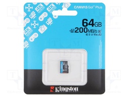 Memory card; microSD; R: 170MB/s; W: 70MB/s; Class 10 UHS I U3