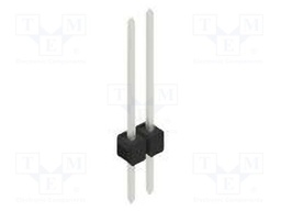 Connector: pin strips; pin header; male; PIN: 2; 2.54mm; THT; 1x2