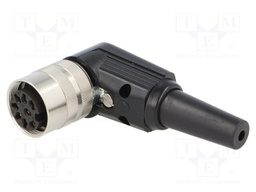 Connector: M16; female; for cable; IP40; plug; soldering; 60V; PIN: 8
