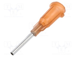Needle: steel; 0.5"; Size: 15; straight; 1.37mm; Mounting: Luer Lock