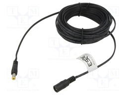 Cable; 2x0.52mm2; DC 5,5/2,1 plug,DC 5,5/2,1 socket; straight