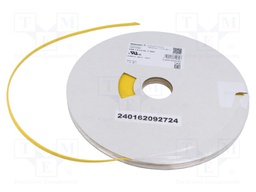 Heat shrink sleeve; glueless; 3: 1; 3.2mm; L: 30m; yellow