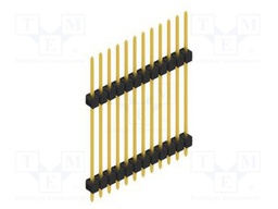 Connector: pin strips; pin header; male; PIN: 12; 2.54mm; THT; 1x12