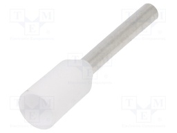 TERMINAL, FERRULE, 8X1.1MM, CRIMP WHITE