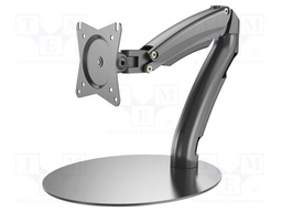 Stand; 6.5kg; 17÷27"; black; Arm len: 320mm; Dim: 420x250x380mm