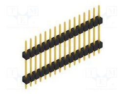 Connector: pin strips; pin header; male; PIN: 16; 2.54mm; THT; 1x16