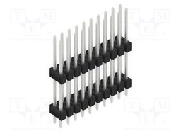 Connector: pin strips; pin header; male; PIN: 20; 2.54mm; THT; 2x10