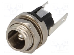 Socket; DC supply; male; 5,5/2,1mm; 5.5mm; 2.1mm; soldering