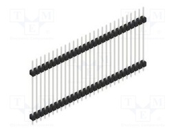 Connector: pin strips; pin header; male; PIN: 28; 2.54mm; THT; 1x28
