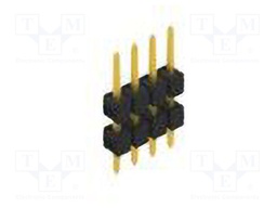 Connector: pin strips; pin header; male; PIN: 4; 2.54mm; THT; 1x4