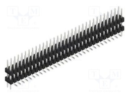 Connector: pin strips; pin header; male; PIN: 64; 2.54mm; SMT; 2x32