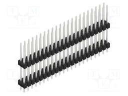 Connector: pin strips; pin header; male; PIN: 44; 2.54mm; THT; 2x22
