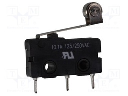 Microswitch SNAP ACTION; with lever (with roller); SPDT; Pos: 2