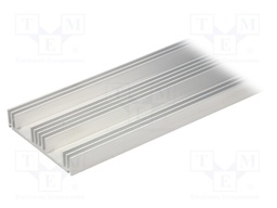 Heatsink: extruded; grilled; TO3; natural; L: 1000mm; W: 135mm; plain