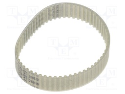 Timing belt; T2.5; W: 10mm; H: 1.3mm; Lw: 150mm; Tooth height: 0.7mm