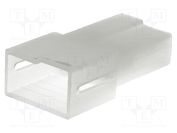 Terminals cover; male; for push-on 2.8mm connectors with lock