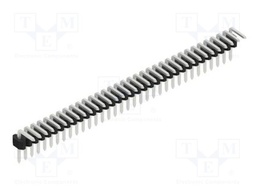 Connector: pin strips; pin header; male; PIN: 34; 1.27mm; THT; 1x34