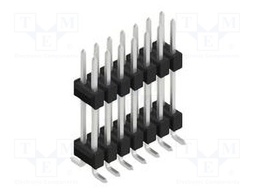 Connector: pin strips; pin header; male; PIN: 14; 2.54mm; SMT; 2x7