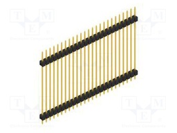 Connector: pin strips; pin header; male; PIN: 25; 2.54mm; THT; 1x25