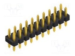 Connector: pin strips; pin header; male; PIN: 20; 2.54mm; THT; 2x10