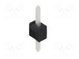 Connector: pin strips; pin header; male; PIN: 1; 2.54mm; THT; 1x1