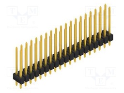 Connector: pin strips; pin header; male; PIN: 38; 2.54mm; THT; 2x19