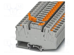 Splice terminal: rail; PT; 32A; 1kV; push-in; PA; L: 63.1mm; W: 10.2mm