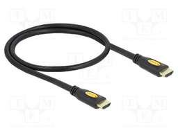 Cable; HDMI 1.4,High Speed + Ethernet; Len: 0.5m; black; 28AWG
