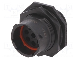 Connector: circular; Series: eco|mate Aquarius; socket; male; 500V