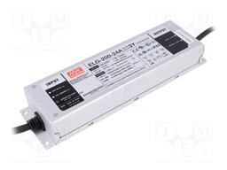 Power supply: switched-mode; LED; 201.6W; 24VDC; 21.6÷26.4VDC